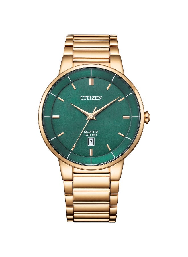 CITIZEN ساعة سيتيزن أنالوج للرجال بقرص أخضر - BI5123-52X - Image 1
